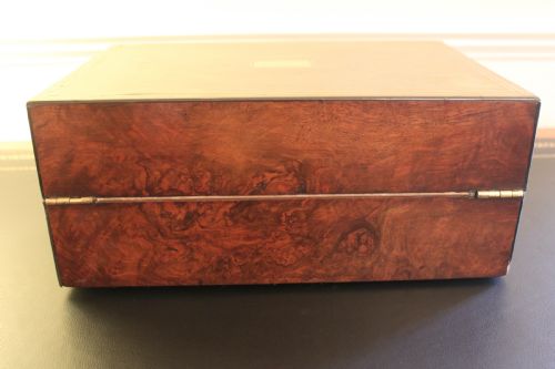 VICTORIAN WRITING SLOPE WALNUT WITH SECRET DRAWERS - ADDITIONAL PHOTO 3