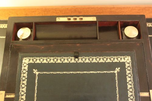 VICTORIAN WRITING SLOPE WALNUT WITH SECRET DRAWERS - ADDITIONAL PHOTO 7