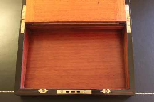 VICTORIAN WRITING SLOPE WALNUT WITH SECRET DRAWERS - ADDITIONAL PHOTO 10