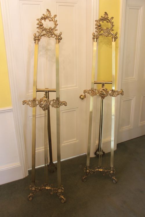 a french pair of rococo easels - CATEGORY: ANTIQUE MISCELLANEOUS - DATED 1920