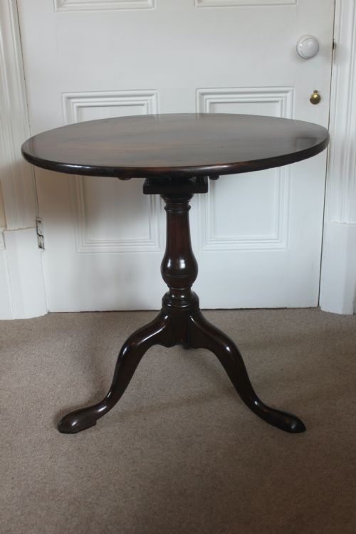 GEORGE III MAHOGANY BIRDCAGE TABLE - ADDITIONAL PHOTO 2