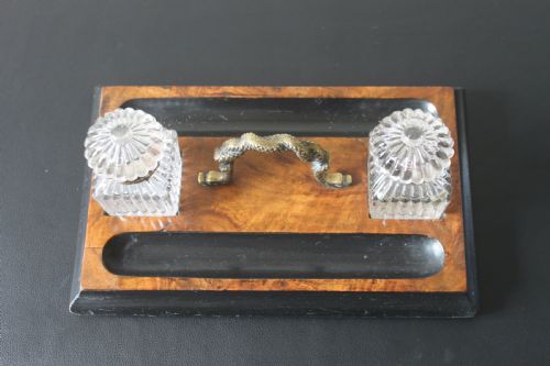 19th century desk standish - CATEGORY: ANTIQUE MISCELLANEOUS - DATED VICTORIAN