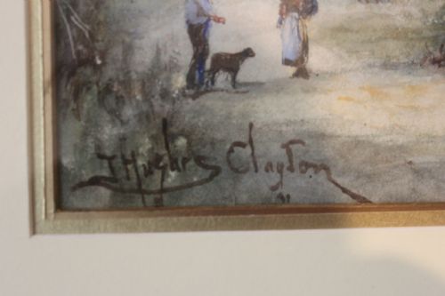 FRAMED WATERCOLOUR BY JOSEPH HUGHES CLAYTON - ADDITIONAL PHOTO 1