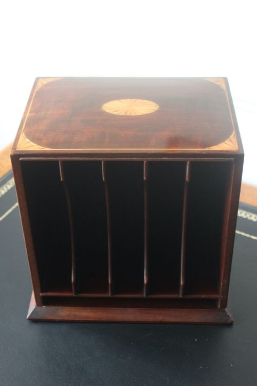 edwardian letter rack desk tidy stationary box - CATEGORY: ANTIQUE MISCELLANEOUS - DATED EDWARDIAN
