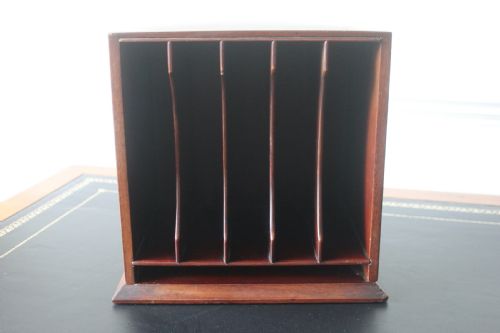 EDWARDIAN LETTER RACK DESK TIDY STATIONARY BOX - ADDITIONAL PHOTO 5