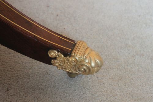 REGENCY PERIOD BRASS INLAID SUPPER OR PEMBROKE TABLE - ADDITIONAL PHOTO 2