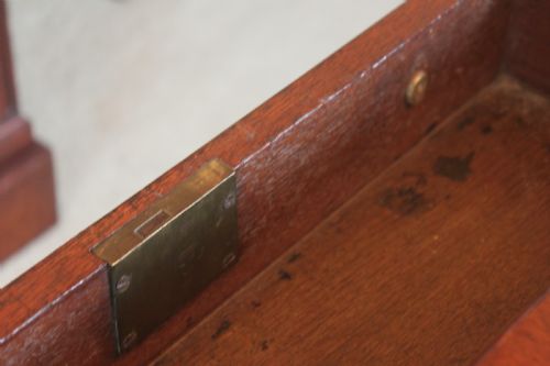 REGENCY PERIOD BRASS INLAID SUPPER OR PEMBROKE TABLE - ADDITIONAL PHOTO 6