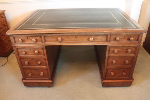 19TH CENTURY EDWARDS ROBERTS PARTNERS DESK IN MAHOGANY - ADDITIONAL PHOTO 5