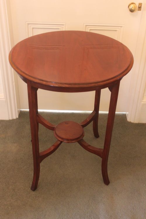 EDWARDIAN INLAID LAMP OR OCCASIONAL TABLE