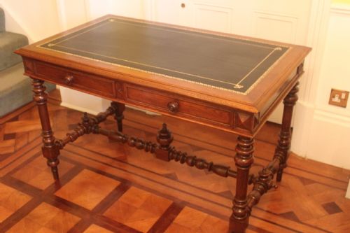 FRENCH OAK DESK OR LIBRARY TABLE - ADDITIONAL PHOTO 2