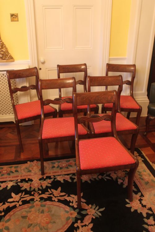 SET OF SIX REGENCY PERIOD MAHOGANY CHAIRS - ADDITIONAL PHOTO 1