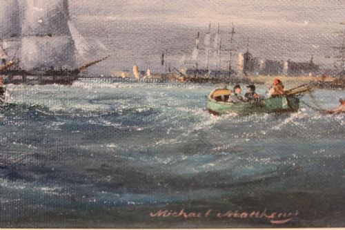 FRAMED OIL ON BOARD BY MICHEAL MATTHEWS - ADDITIONAL PHOTO 4