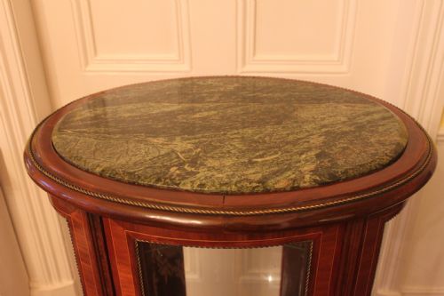 FRENCH INLAID VITRINE OR BIJOUTERIE CABINET - ADDITIONAL PHOTO 3