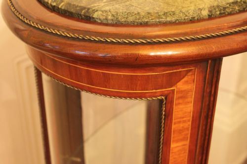 FRENCH INLAID VITRINE OR BIJOUTERIE CABINET - ADDITIONAL PHOTO 5
