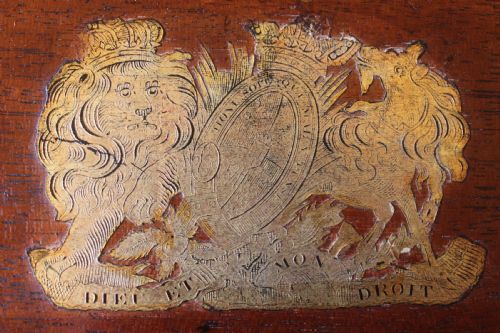 REGENCY ROSEWOOD AND BRASS INLAID WRITING SLOPE - ADDITIONAL PHOTO 10