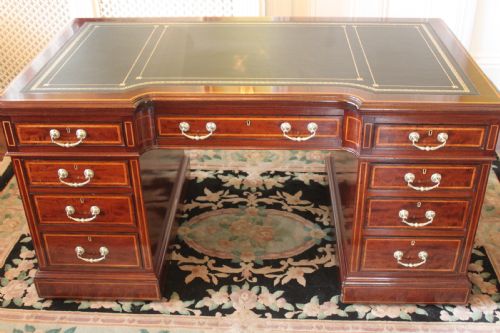 LATE 19TH CENTURY SHERATON REVIVAL DESK - ADDITIONAL PHOTO 2