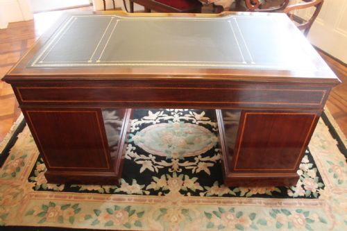 LATE 19TH CENTURY SHERATON REVIVAL DESK - ADDITIONAL PHOTO 5