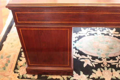 LATE 19TH CENTURY SHERATON REVIVAL DESK - ADDITIONAL PHOTO 6