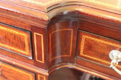 LATE 19TH CENTURY SHERATON REVIVAL DESK - ADDITIONAL PHOTO 14
