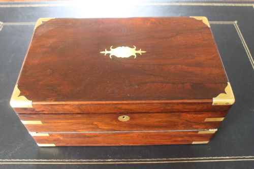 LARGE MILITARY CAMPAIGN BIFOLD SLOPE WITH SECRET DRAWERS - ADDITIONAL PHOTO 1
