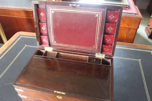 LARGE MILITARY CAMPAIGN BIFOLD SLOPE WITH SECRET DRAWERS - ADDITIONAL PHOTO 6