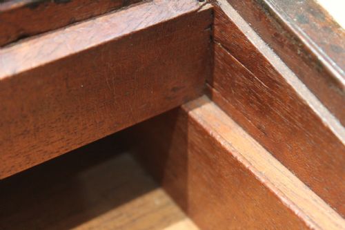 LATE GEORGIAN MAHOGANY CAMPAIGN BIFOLD WRITING SLOPE - ADDITIONAL PHOTO 15