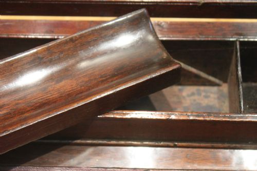 LATE GEORGIAN MAHOGANY CAMPAIGN BIFOLD WRITING SLOPE - ADDITIONAL PHOTO 17