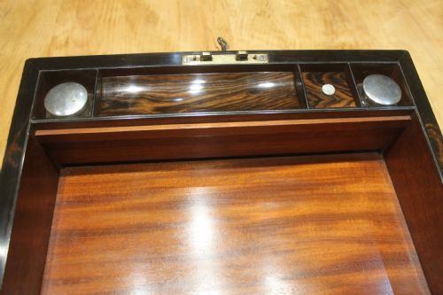A FINE 19TH CENTURY COROMANDEL WRITING SLOPE - ADDITIONAL PHOTO 13