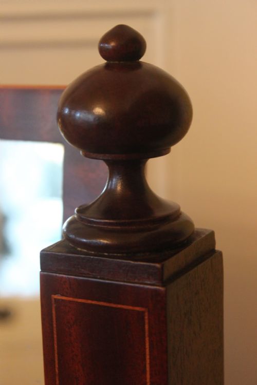 SHERATON MAHOGANY CHEVAL DRESSING MIRROR - ADDITIONAL PHOTO 6