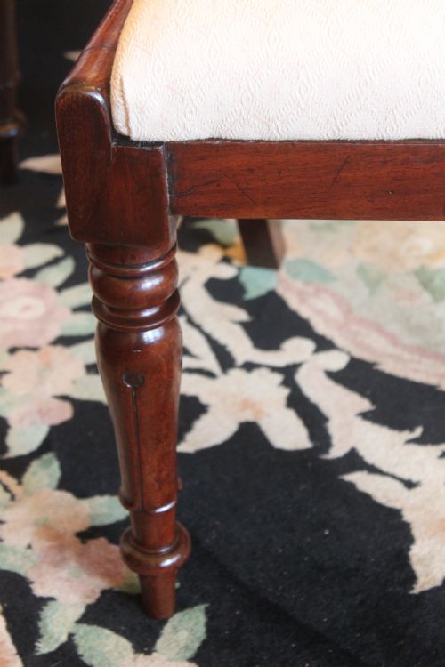 SET OF SIX WILLIAM IV MAHOGANY DINING CHAIRS WITH ONE ARMCHAIR - ADDITIONAL PHOTO 5