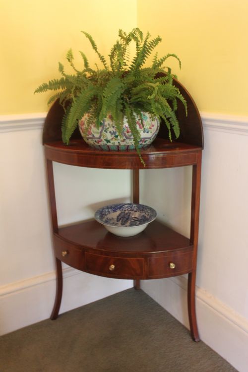 GEORGIAN MAHOGANY CORNER WASHSTAND - ADDITIONAL PHOTO 6