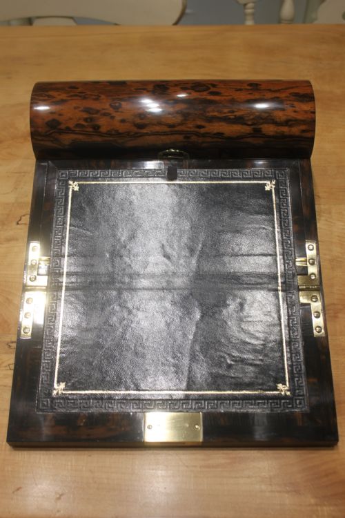 A COROMANDEL WRITING SLOPE BY MECHI BAZIN - ADDITIONAL PHOTO 4