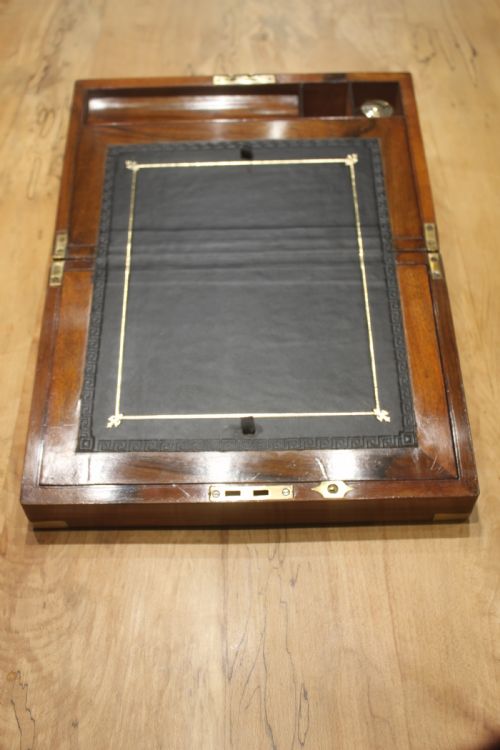 VICTORIAN WALNUT WRITING SLOPE - ADDITIONAL PHOTO 5
