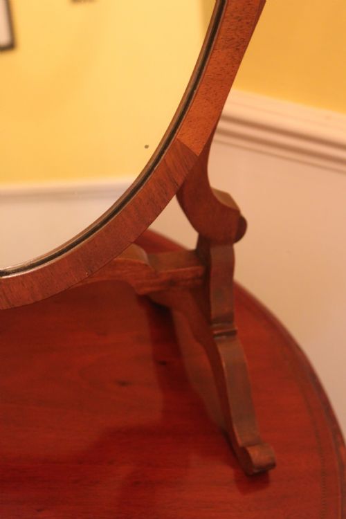 EDWARDIAN HEPPLEWHITE STYLE DRESSING MIRROR - ADDITIONAL PHOTO 4