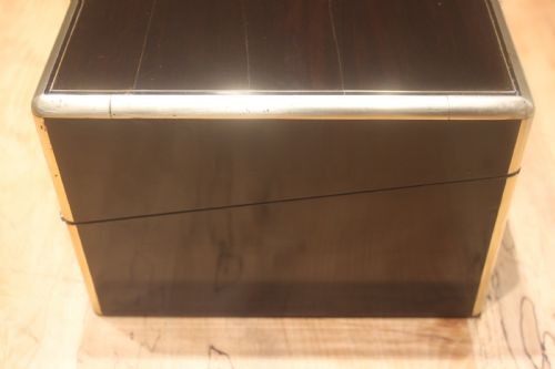 A QUALITY LATE 19TH CENTURY COROMANDEL AND BRASS BOUND WRITING SLOPE - ADDITIONAL PHOTO 1
