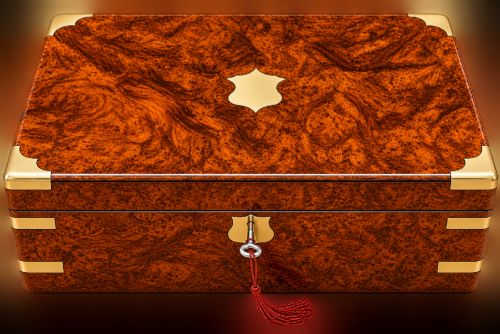 A Victorian Burr Walnut Writing Slope with Secret Drawers