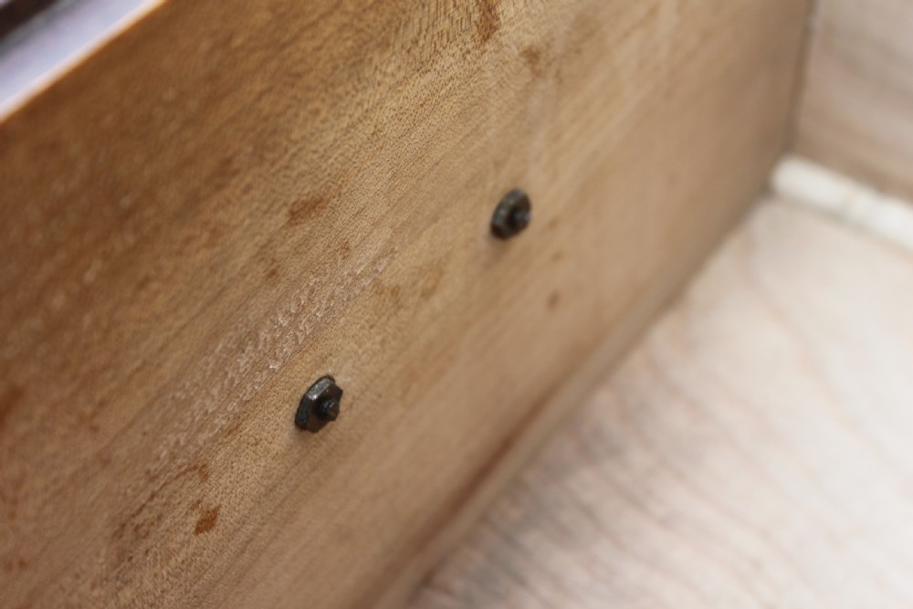 A 19th century oak and mahogany crossbanded dresser View XII