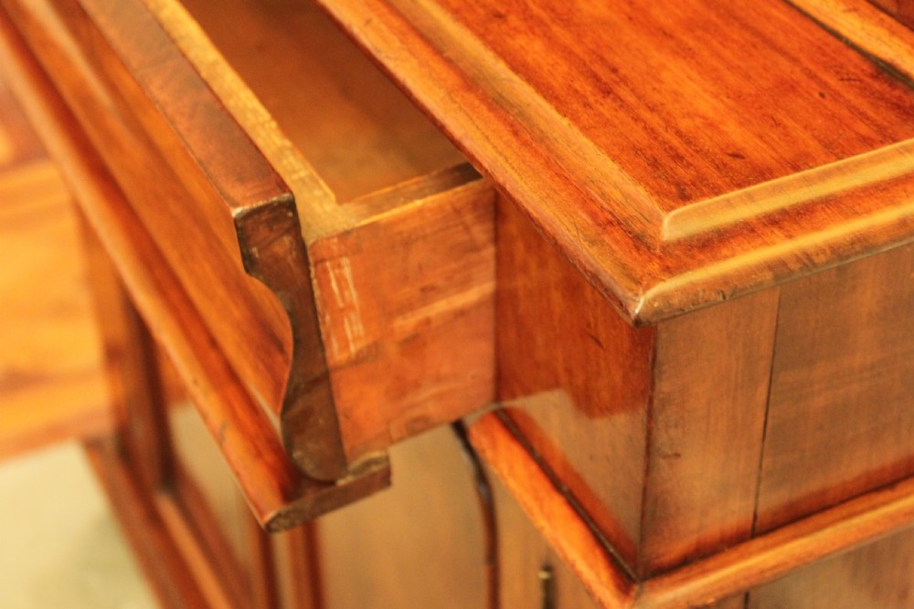Victorian mahogany two door bookcase on cupboard View VI