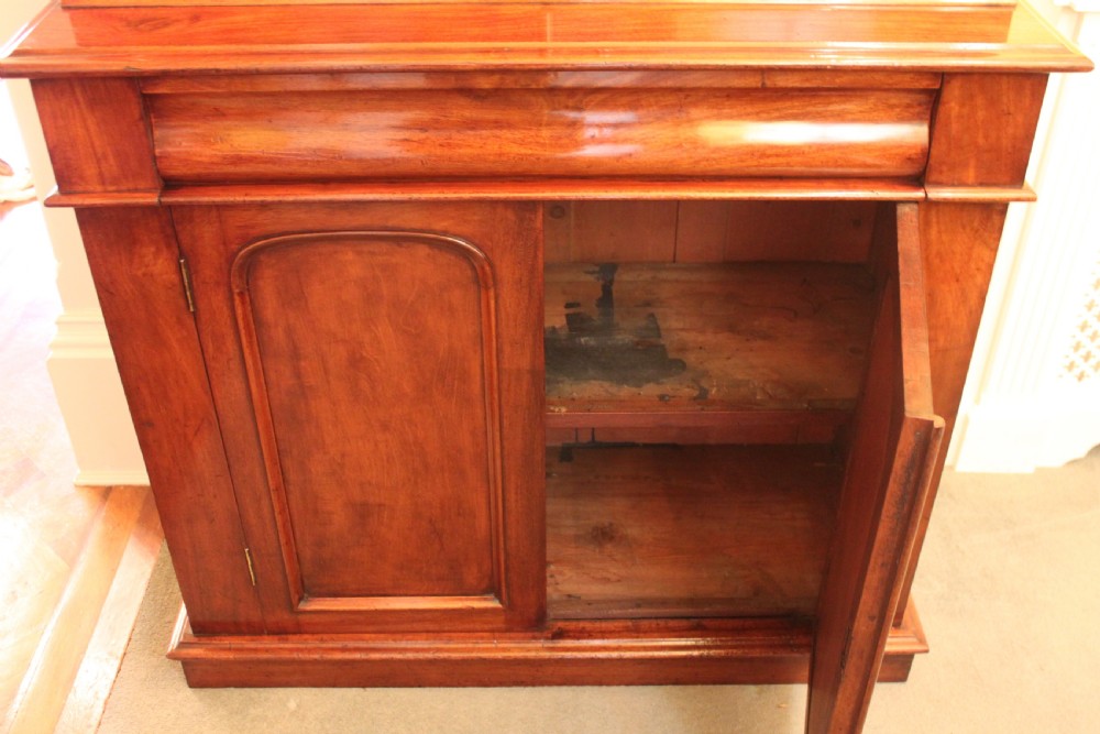 Victorian mahogany two door bookcase on cupboard View IX
