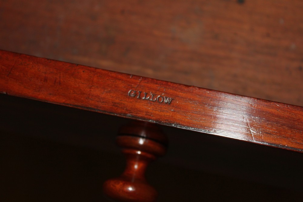 An early 19th century mahogany two drawer desk, writing or library table by Gillows of Lancaster View XIV