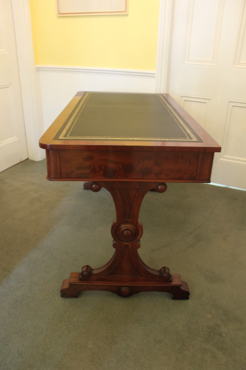 An early 19th century mahogany two drawer desk, writing or library table by Gillows of Lancaster View XVIII