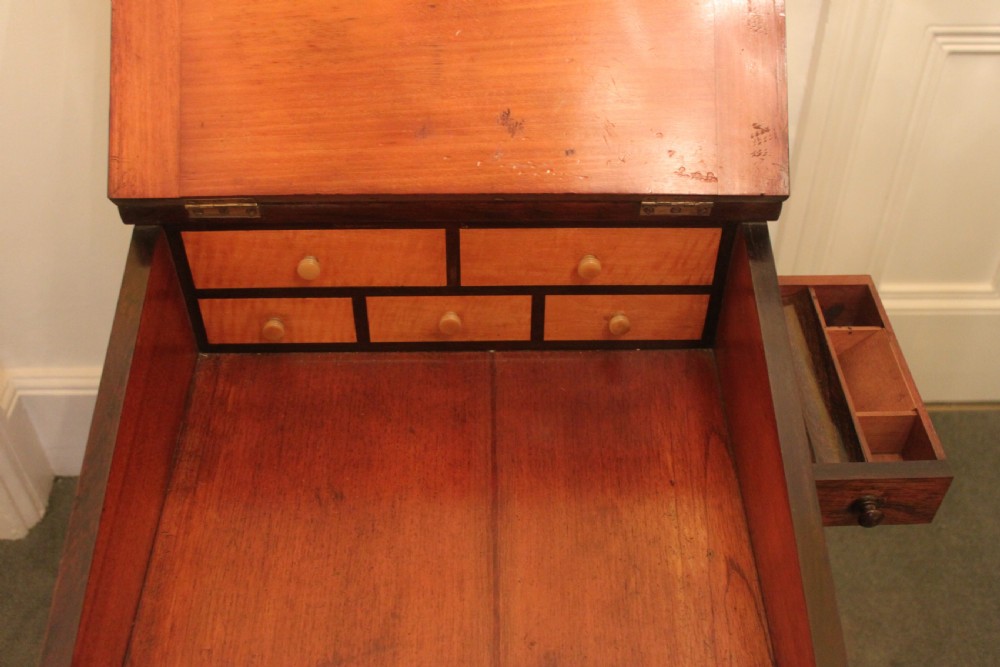 A fine original Regency George IV rosewood davenport  View VI