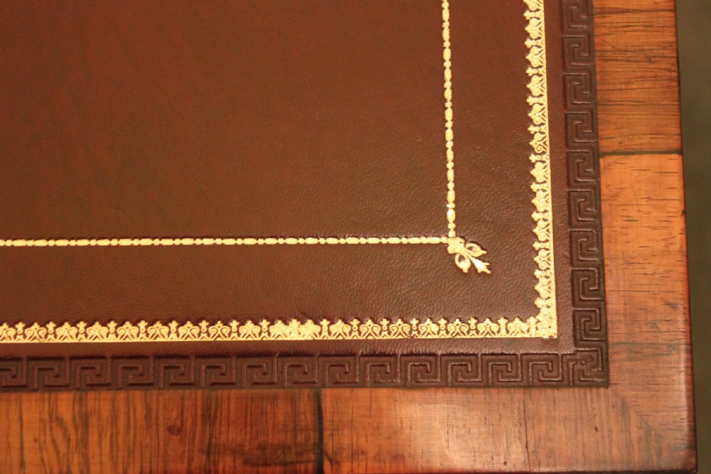 A fine original Regency George IV rosewood davenport  View VIII