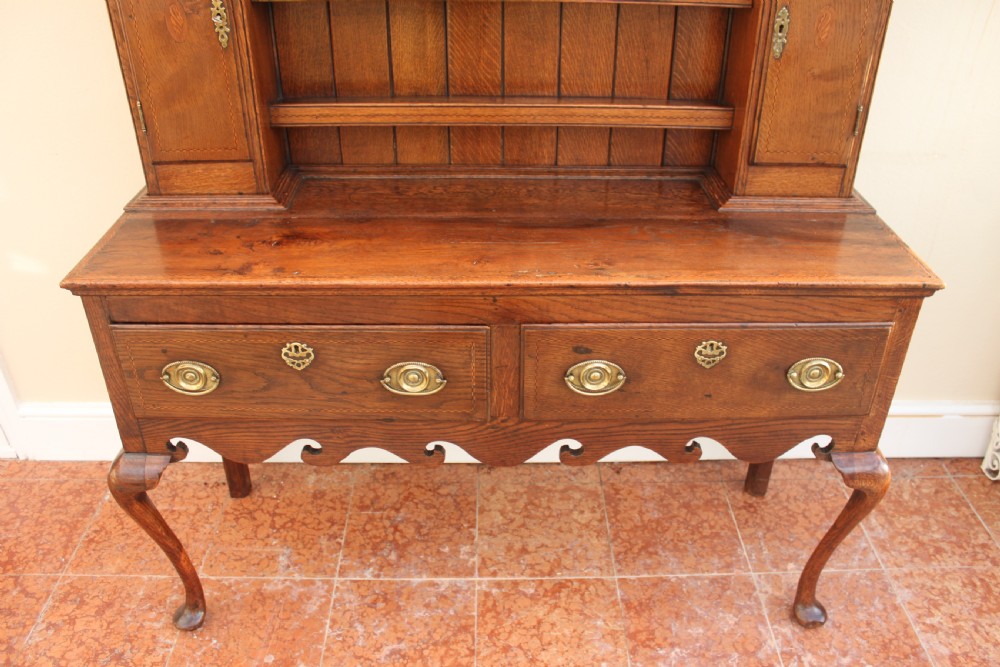 18th century oak and inlaid dresser View III