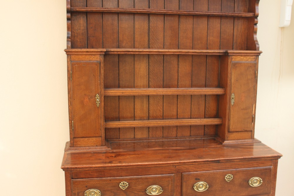 18th century oak and inlaid dresser View XIII