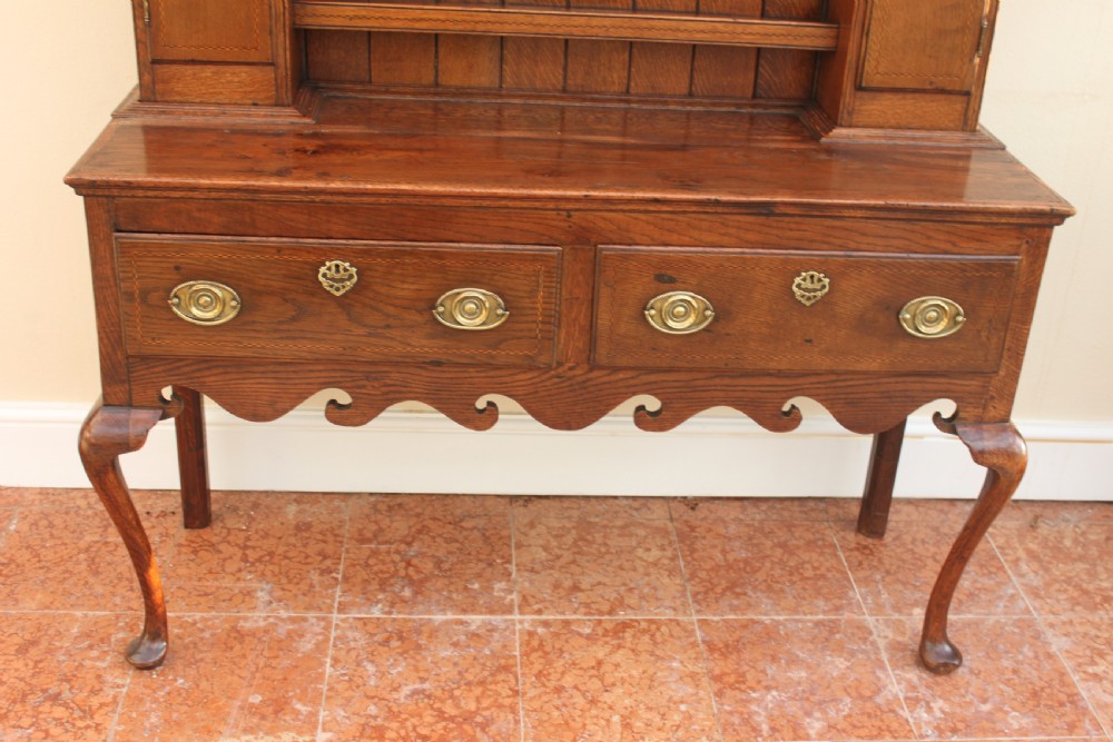 18th century oak and inlaid dresser View XV