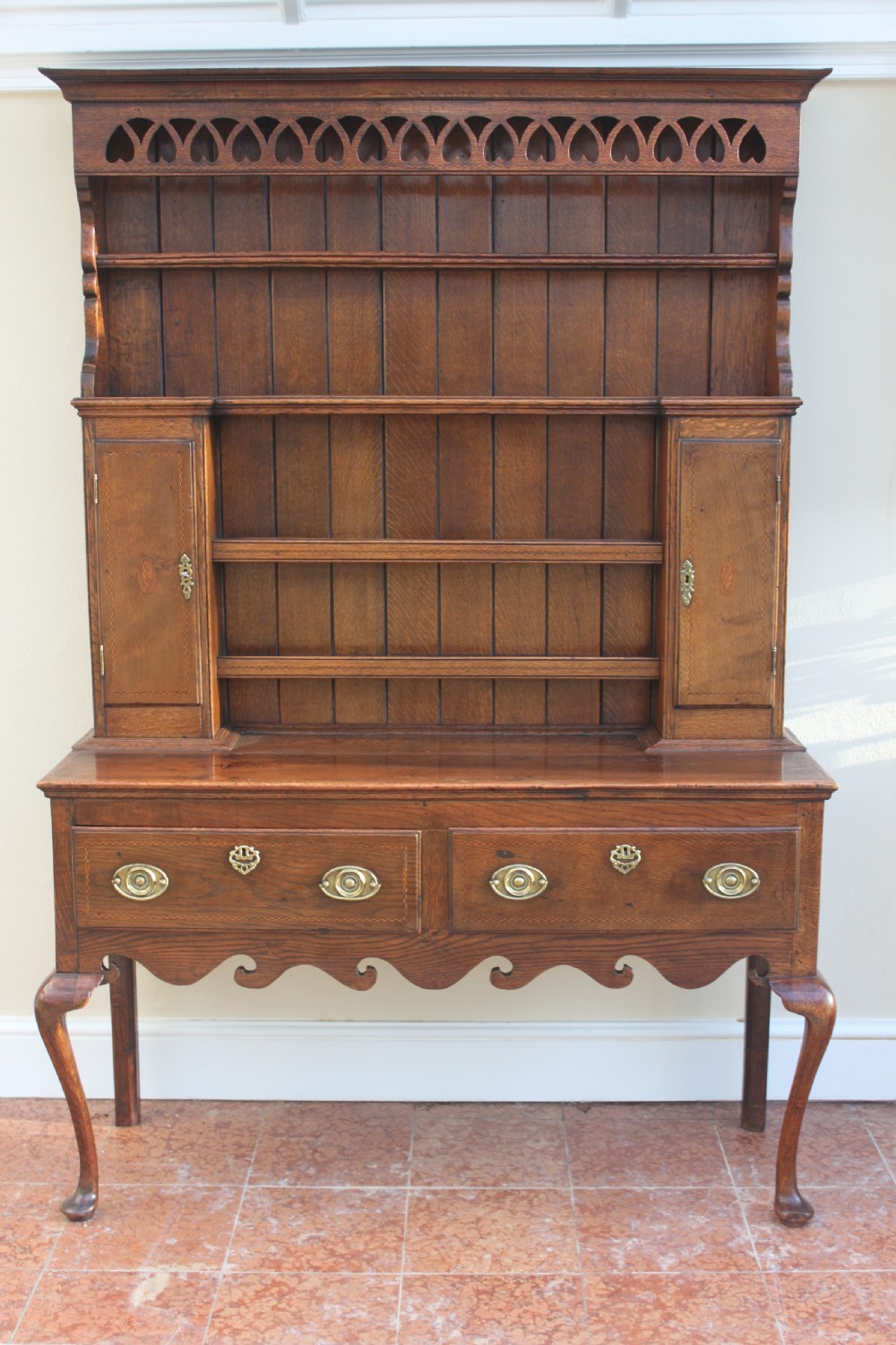 18th century oak and inlaid dresser View XVI