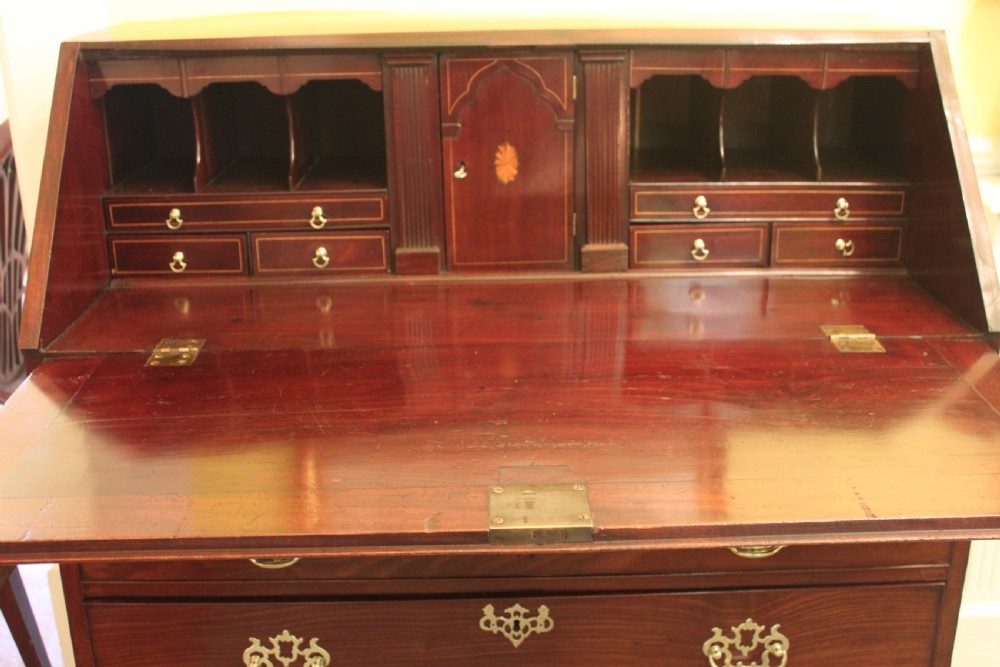 George III period mahogany bureau View VI