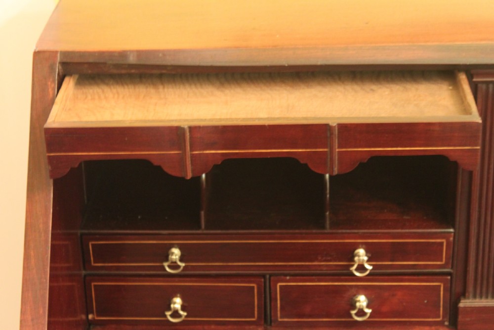 George III period mahogany bureau View VII
