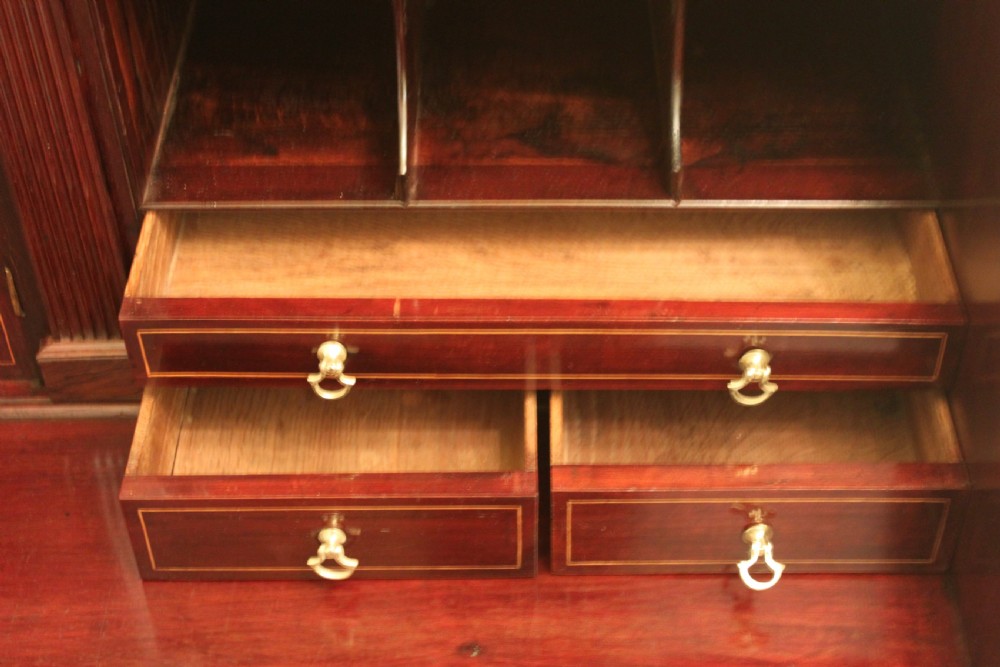 George III period mahogany bureau View IX